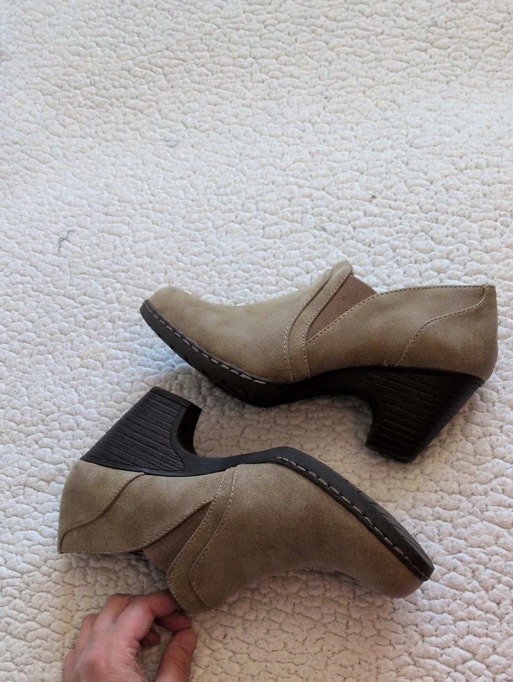 Croft & Barrow Ortholite Minimalist Genuine Leather Comfort Ankle Boots Preppy